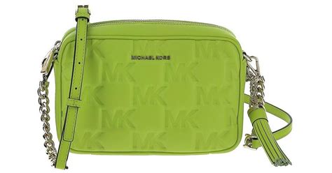 michael kors black and lime green backpack